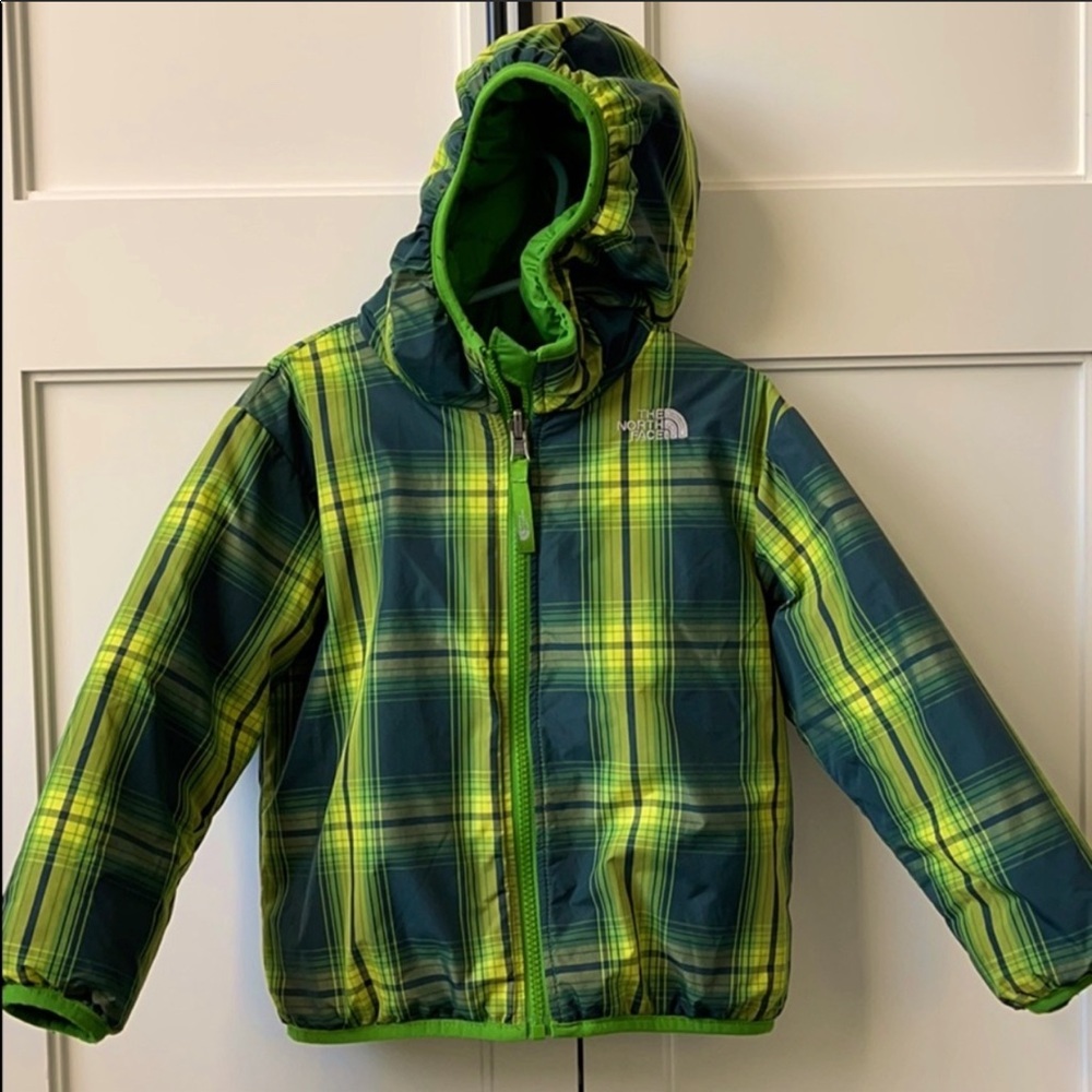North Face Reversible Hooded Toddler Puffer Jacket Size 4T
